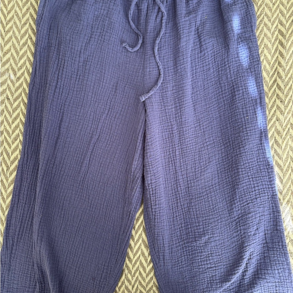 Jessica Simpson purple boho waffle gauze pants